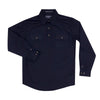 Just Country Boys Lachlan Shirt | Half Button | Navy