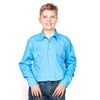 Just Country Boys Lachlan Shirt | Half Button | Sky