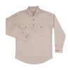 Just Country Boys Lachlan Shirt | Half Button | Stone