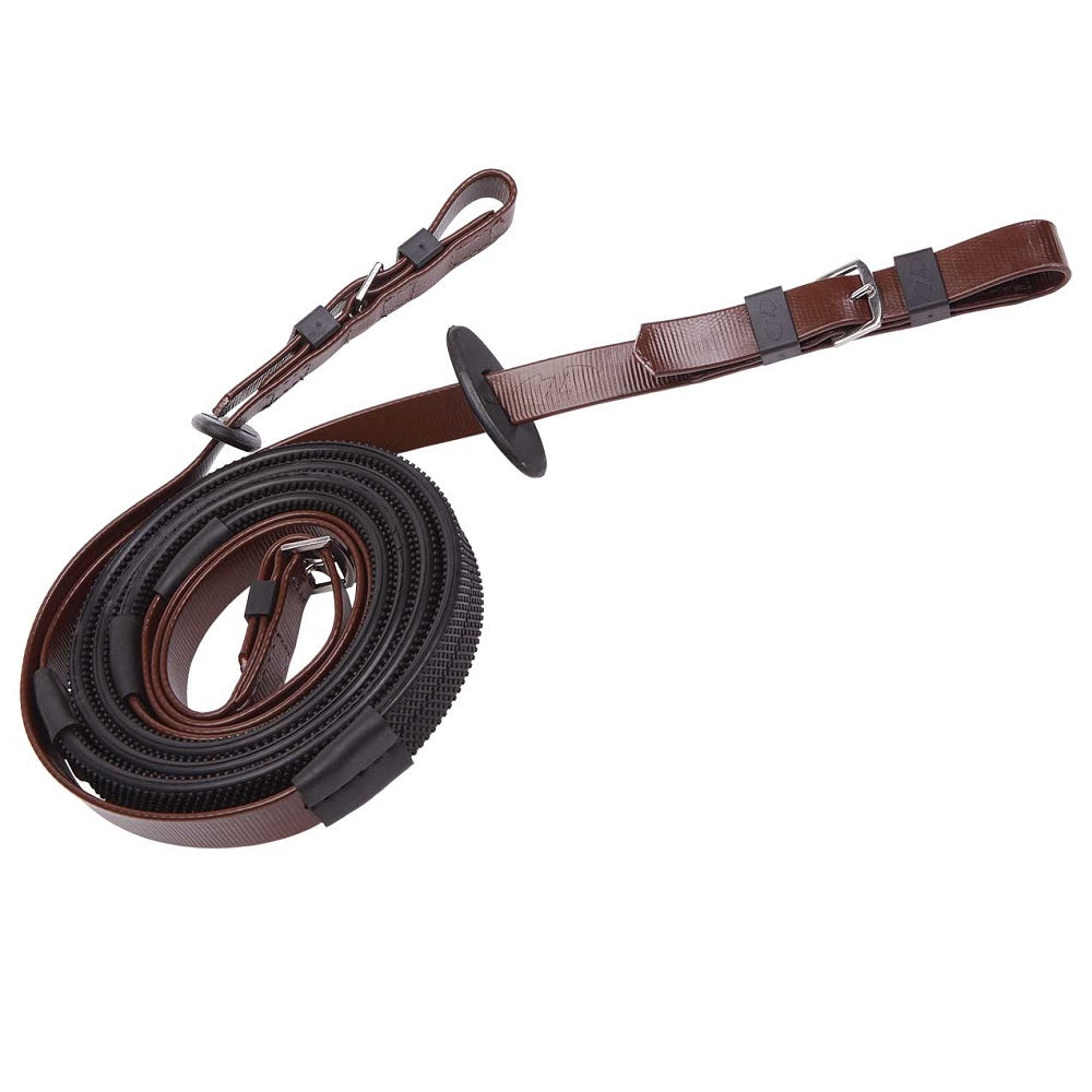 Zilco 19mm Reins | Buckle End | Black Grip