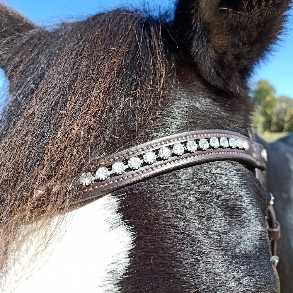 HKM Anatomic Bridle | Crystal Brownband