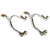 Roping Spurs with Rowel | Stainless Steel | Large