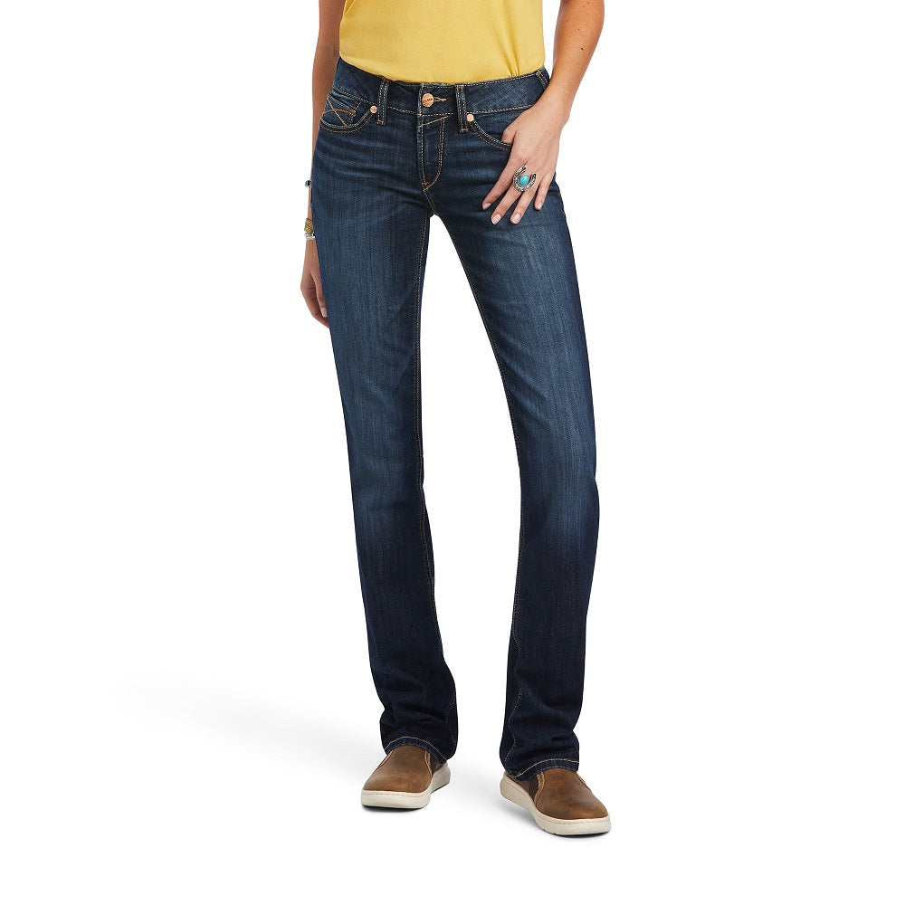 Ariat R.E.A.L™ Mid Rise Straight Leg | Octavia Burbank | Short