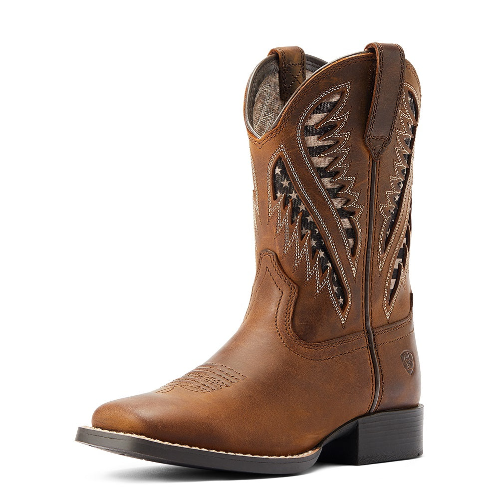 Ariat Kids Quickdraw Venttek Distressed Tan Hiscocks
