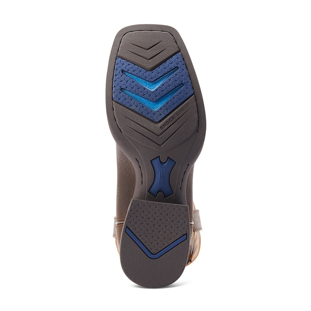 Ariat Mens Cowpuncher VentTek | Dark Brown &amp; Mustard