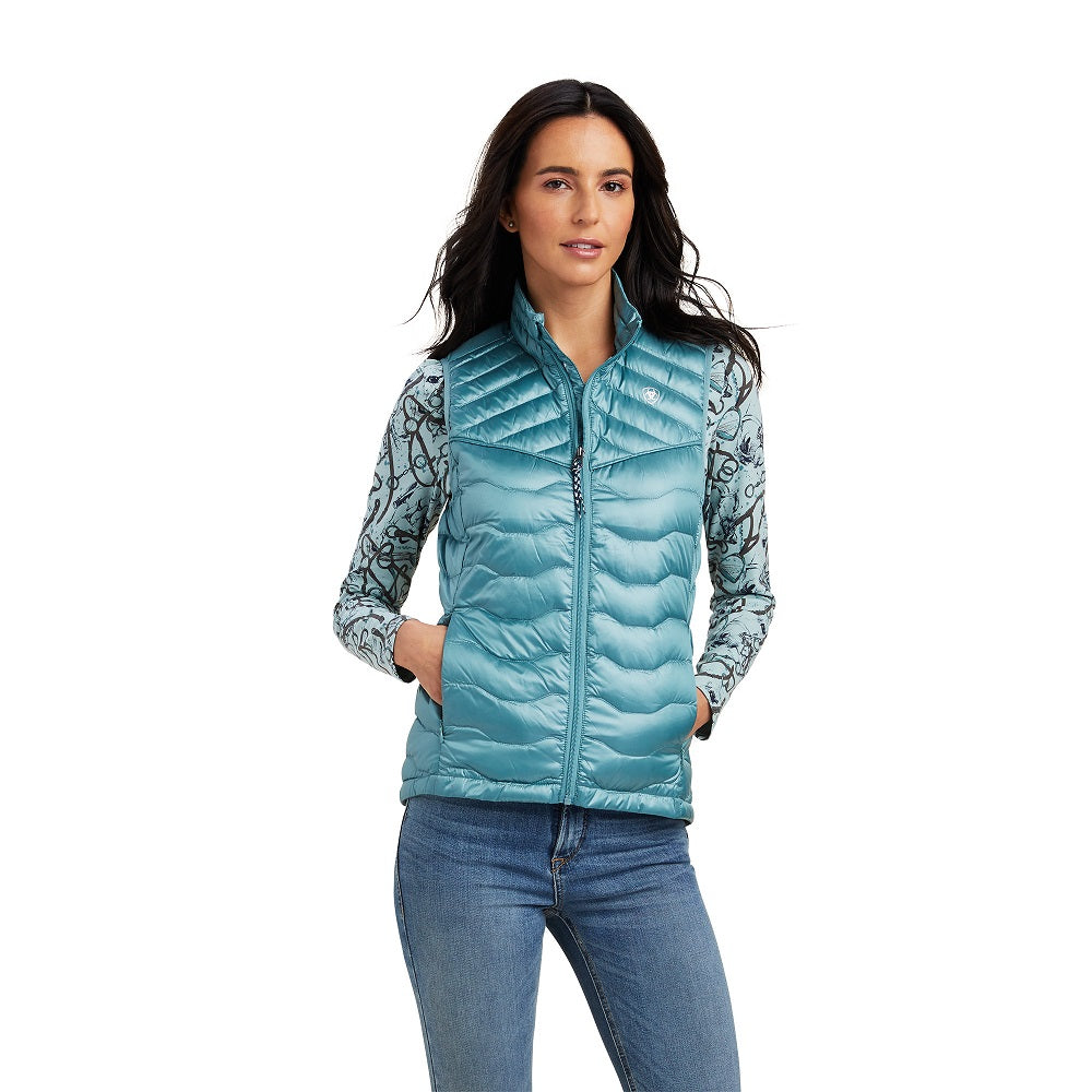 Ariat Womens Ideal Down Vest | Iridescent Arctic