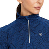 Ariat Womens Prophecy 1/4 Zip Baselayer | Estate Blue