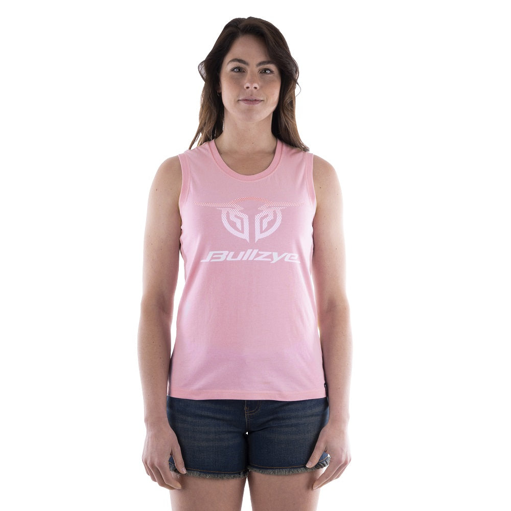 Bullzye Womens Blur Tank | Pink