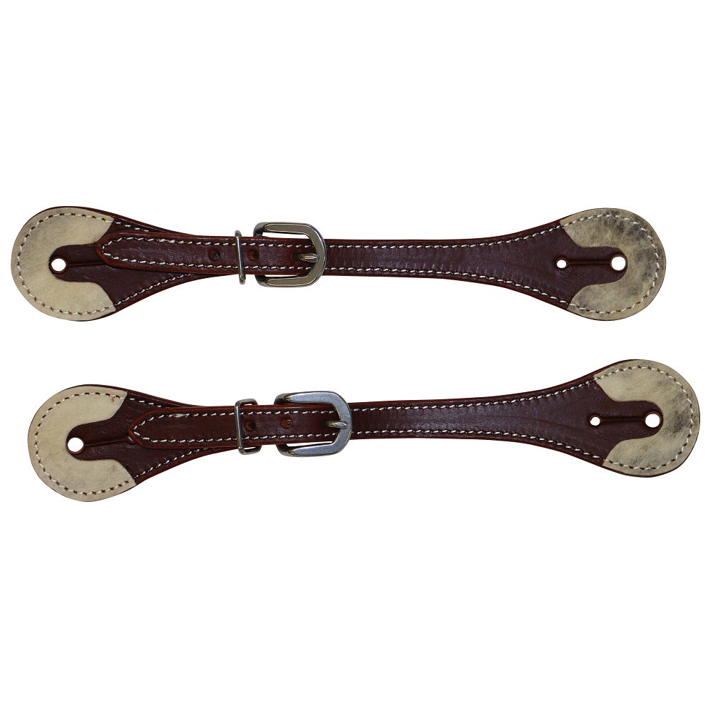 Fort Worth Rawhide End Spur Straps Latigo