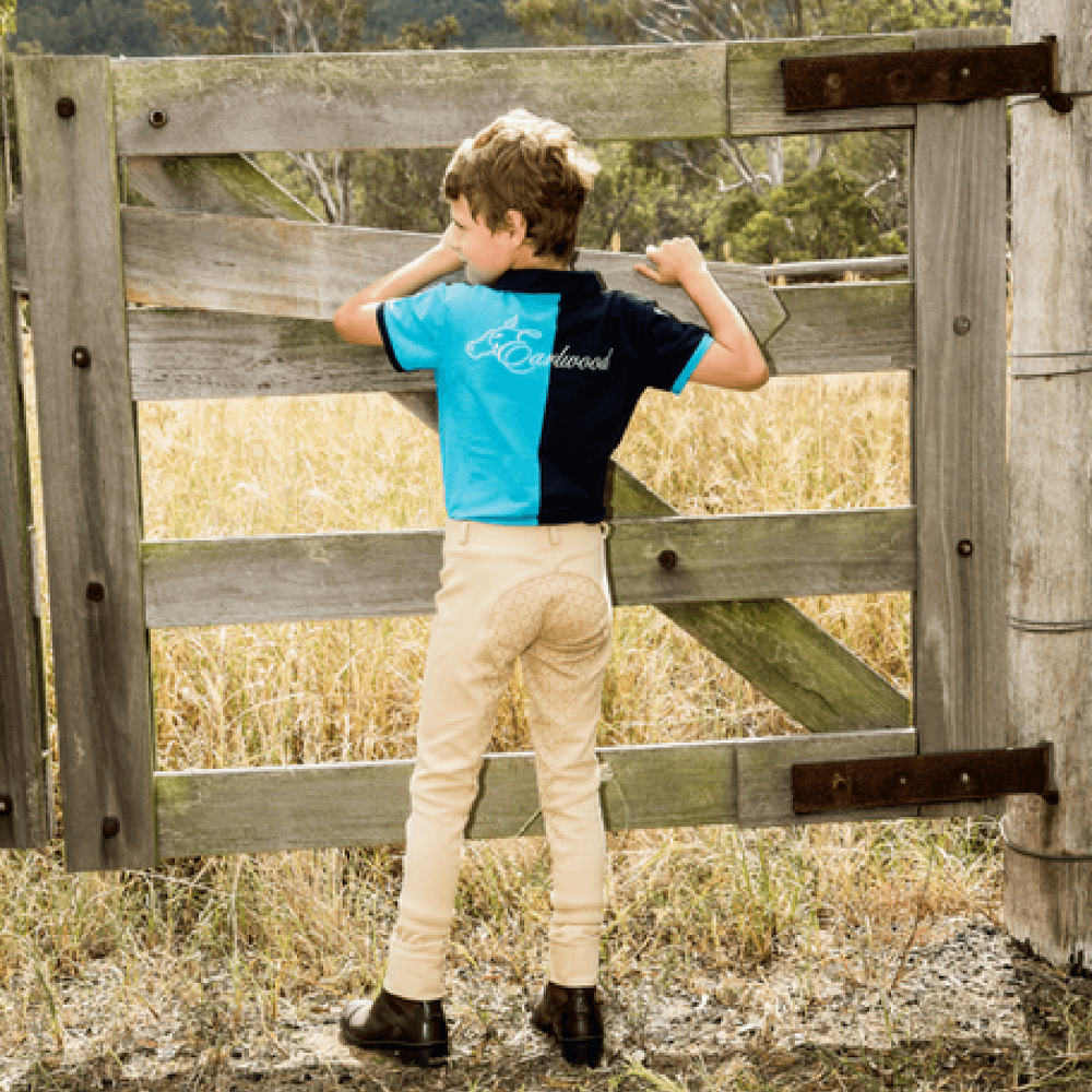 Peter Williams Childrens Gel Seat Pull-On Jodhpurs Beige