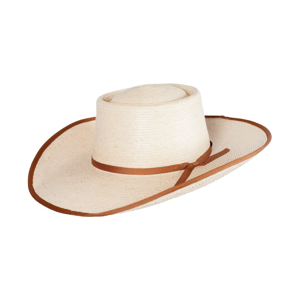 Sunbody Hat Reata 4 inch Brim | Natural / Coffee Bound Edge