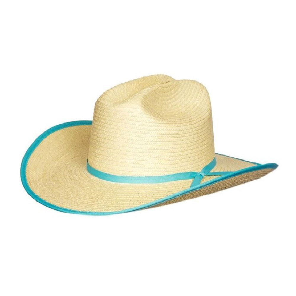 Sunbody Kids Cattleman | Natural / Turquoise Bound Edge
