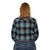 Just Country Womens Jahna 1/2 Button Flannel Shirt | Grey / Turquoise
