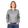 Just Country Womens Brooke Shirt | Full Button | Steel Grey