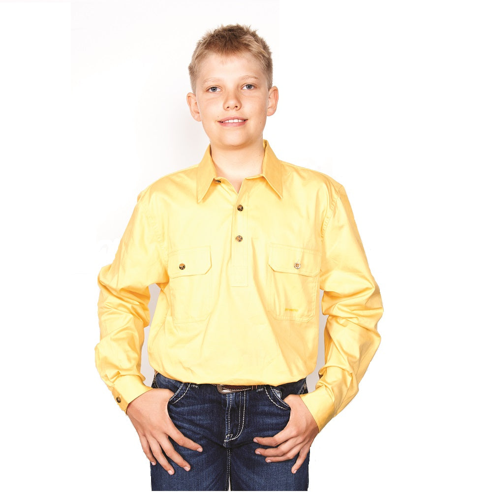 Just Country Boys Lachlan Shirt | Half Button | Butter