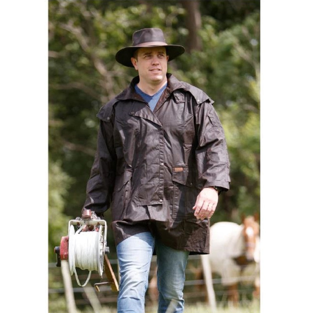 Outback Trading Bush Ranger Oilskin Jacket Hiscocks
