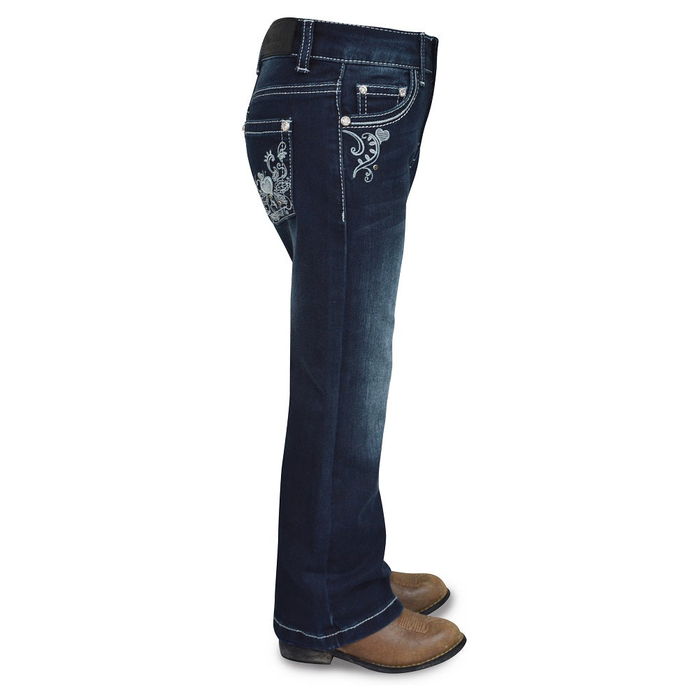 Pure Western Girls Rosie Bootcut Jean | Dark Night