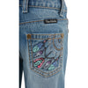 Pure Western Girls Jean | Sunny Boot Cut | Faded Blue