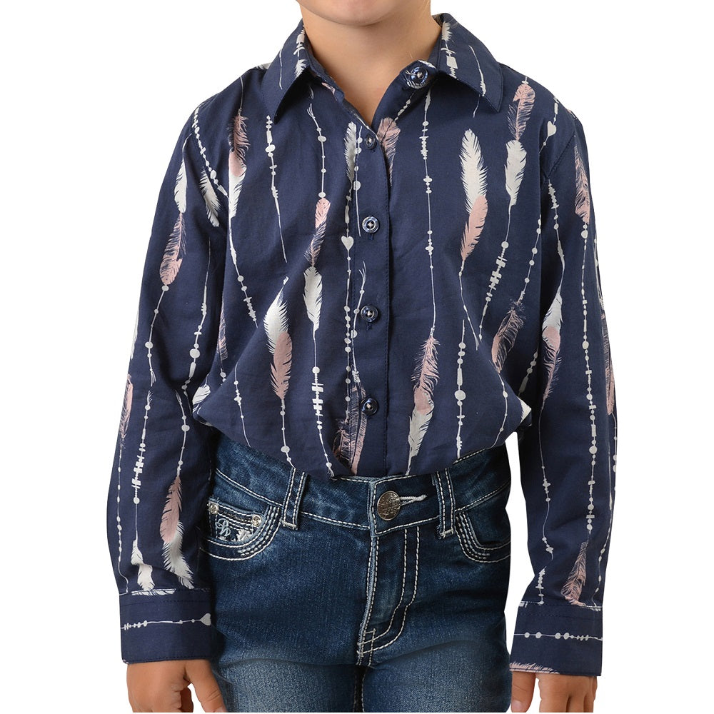 Pure Western Girls Aleen Western Shirt Multi