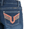 Pure Western Womens Aztec Bootcut Jean | 34 Leg