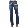 Pure Western Womens Aztec Bootcut Jean | 34 Leg