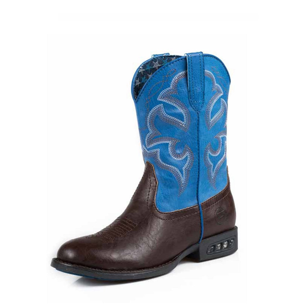 Roper Little Kids Lightning | Brown / Blue