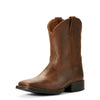 Ariat Childrens Heritage Roper Wide Square Toe Distressed Brown