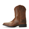 Ariat Childrens Heritage Roper Wide Square Toe Distressed Brown