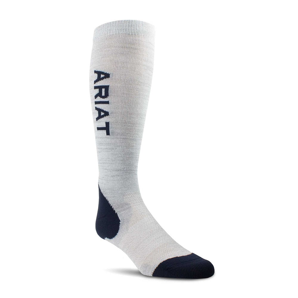 Ariat Uni Ariattek Performance Sock Heather Grey / Navy