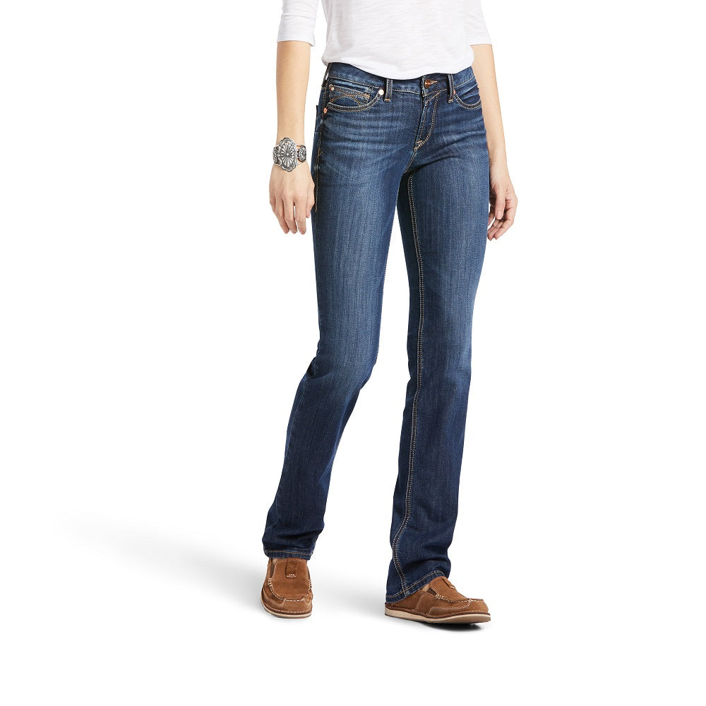 Ariat Women's R.E.A.L. Perfect Rise Jeans Boot Cut Rosa - Lita - 28 - Short