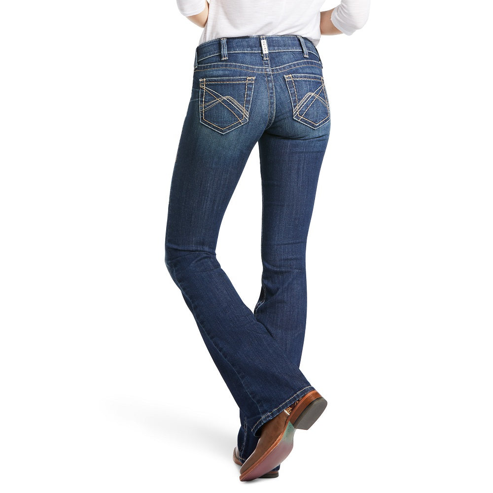 Ariat Womens Real Midrise Bootcut Corinne Pacific | Long Leg