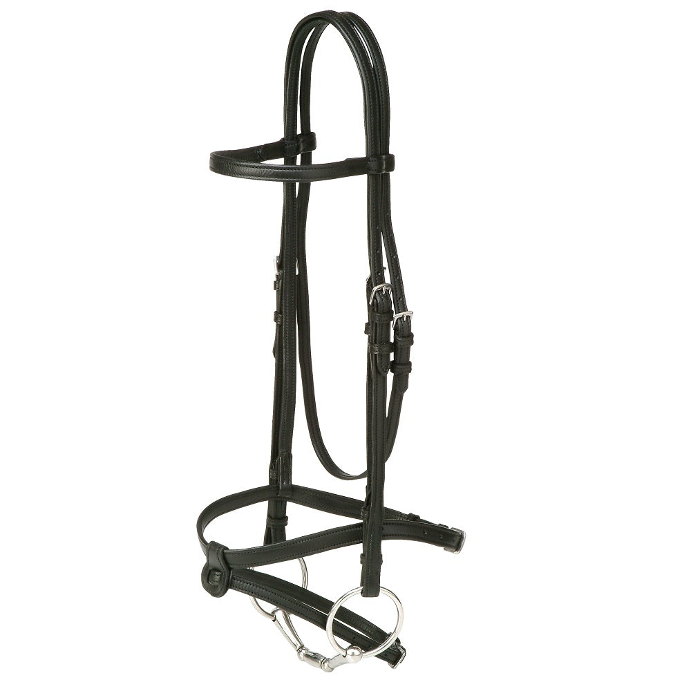 Jeremy & Lord Nappa Snaffle Bridle Head