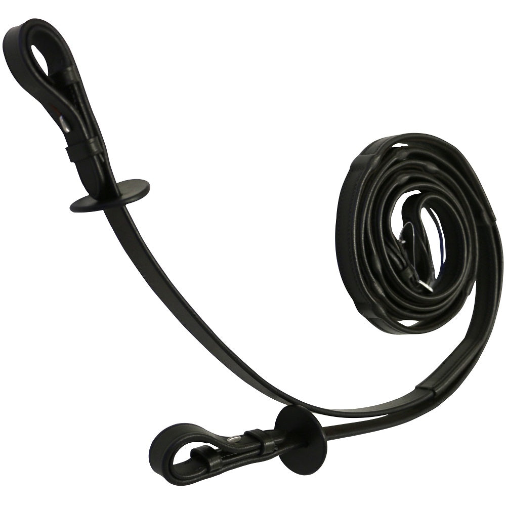 Jeremy & Lord Nappa Covered Leather Grip Stop Reins