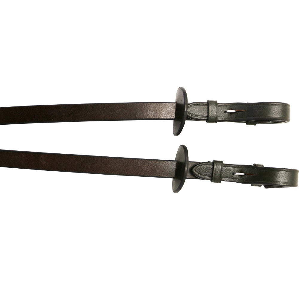 Jeremy & Lord Nappa Covered Leather Grip Stop Reins