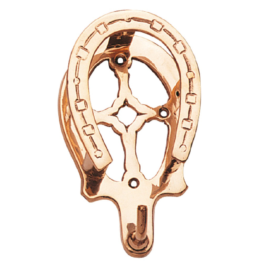Brass Bridle Bracket | Horseshoe Hook