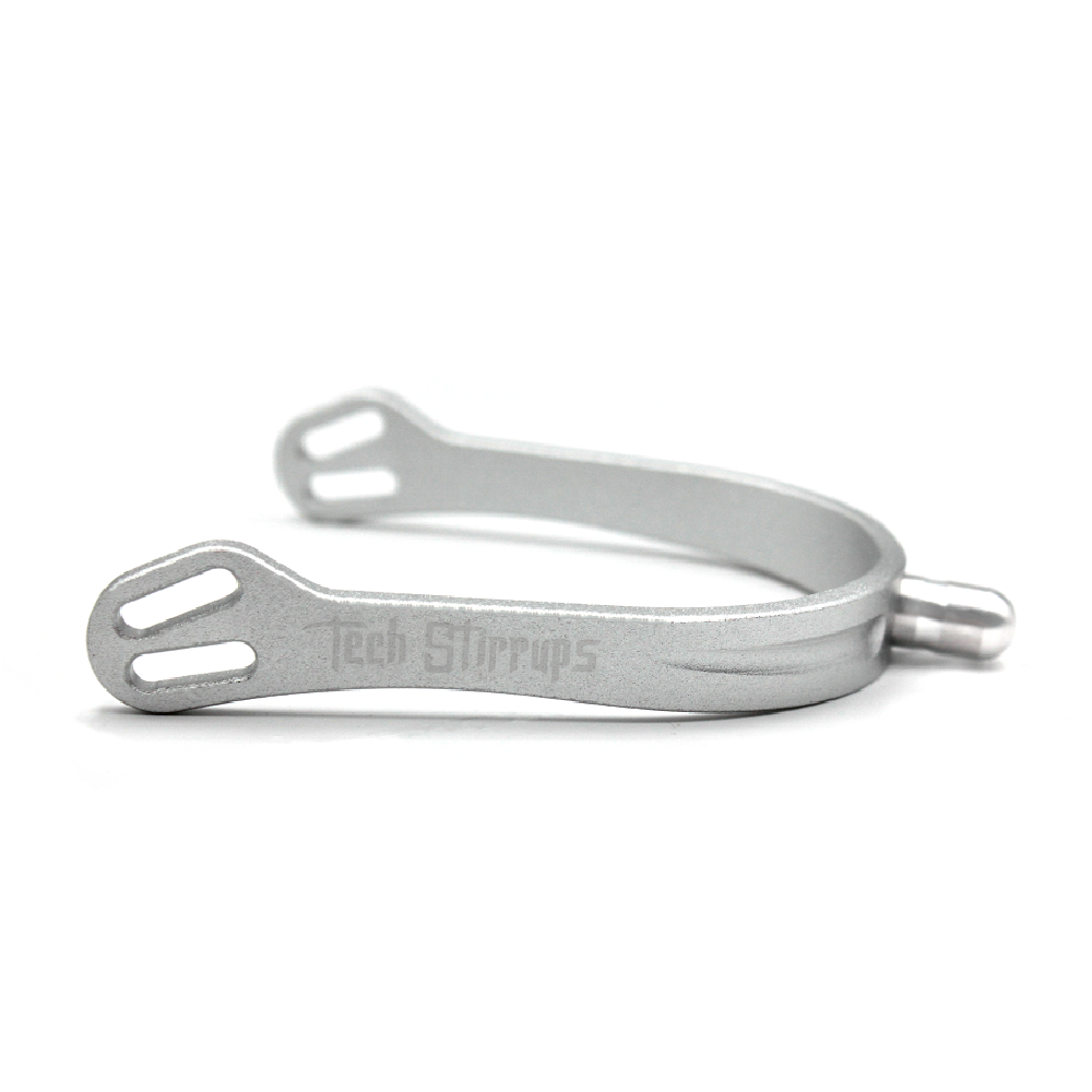 Tech Stirrups Milan Light Spurs | Matt Silver