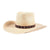 Sunbody Stretch Hat Band with 9 Czech Bead Black and Blue Diamond shapes