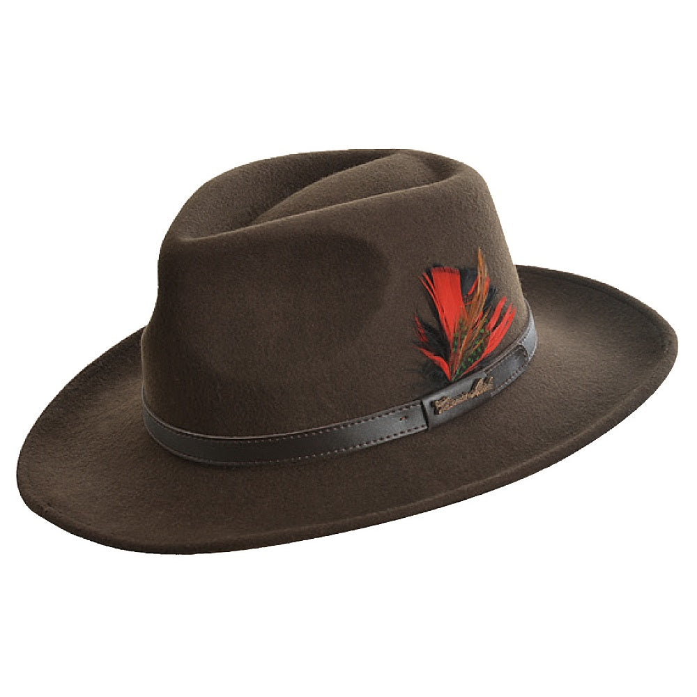 Thomas Cook Hat | Bendigo Crushable | Dark Brown