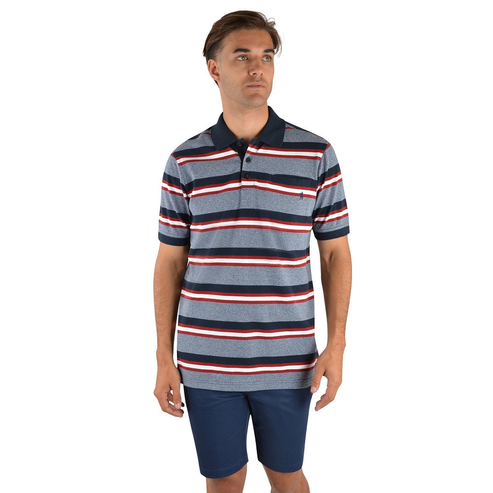 Thomas Cook Mens Hamilton Polo Navy / Red