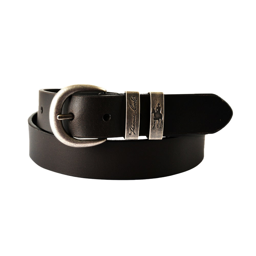 Thomas Cook Narrow Belt | Twin Keeper | Black / Silver