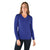 Thomas Cook Womens Cable V Neck Knit Jumper | Cobalt