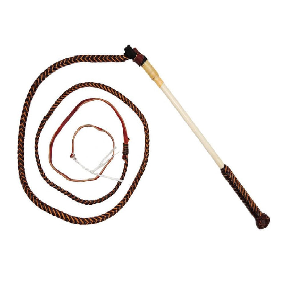 Toowoomba Saddlery Stock Whip | Red Hide | 6 Plait