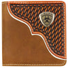 Bi Fold Wallet | Basket Weave Overlay