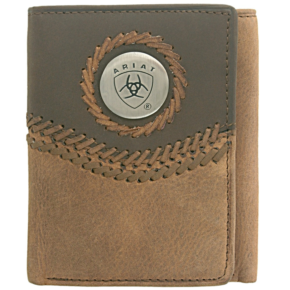 Ariat Tri-Fold Wallet | Two Toned Accents