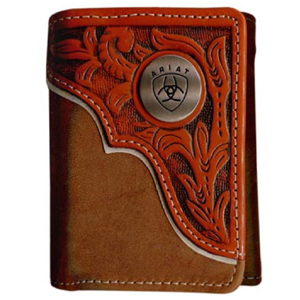 Ariat Tri-Fold Wallet | Tooled Overlay