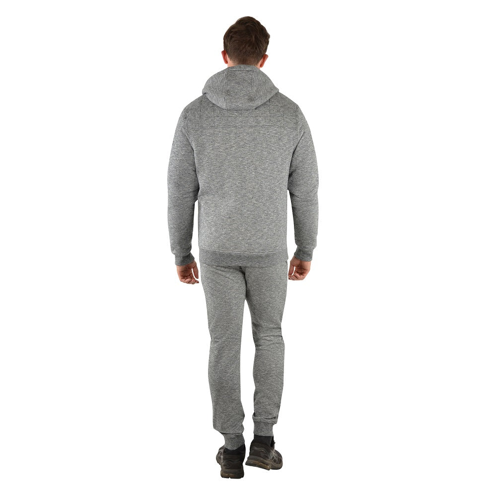 Wrangler Mens Zip Up Hoodie | Bridge | Charcoal Marle