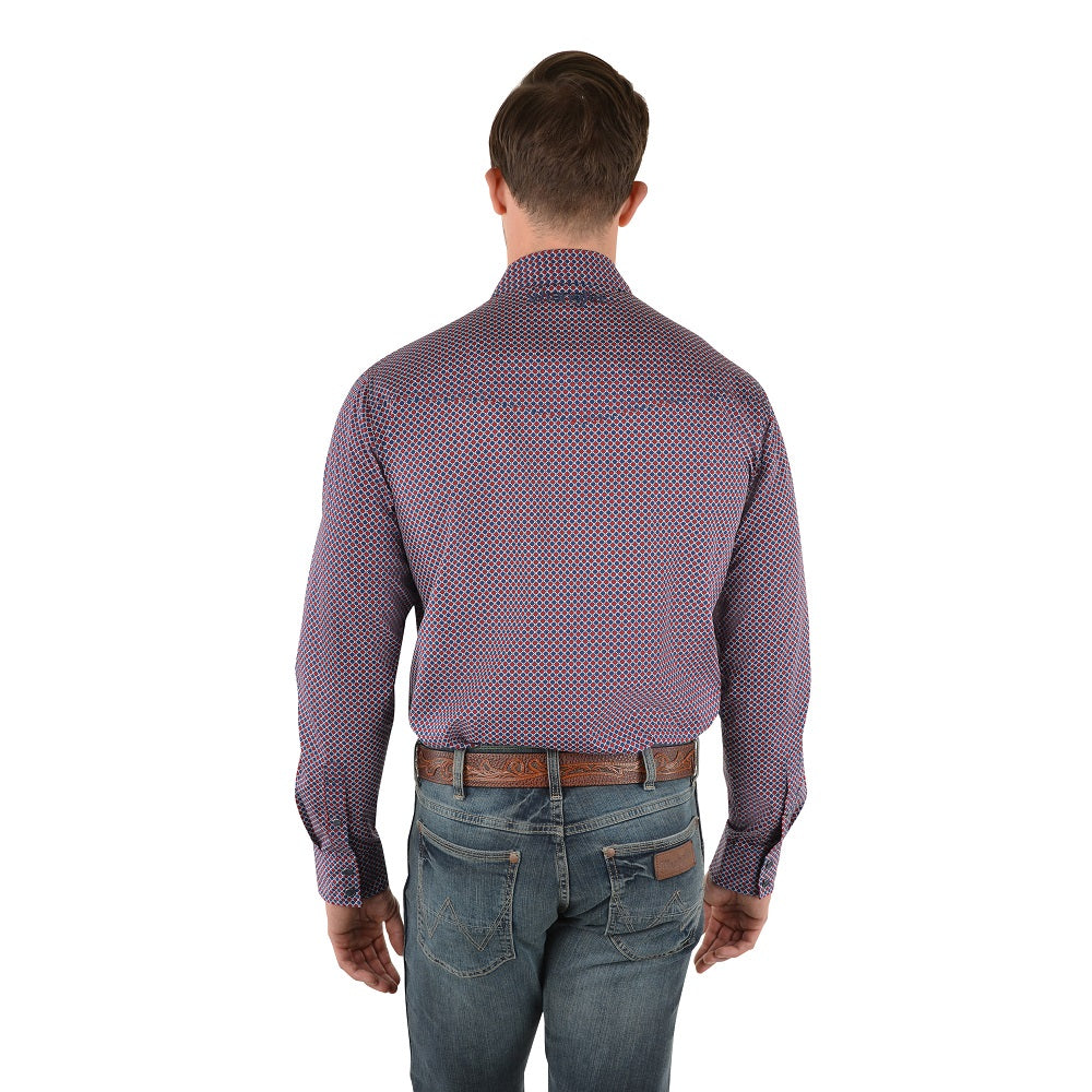 Wrangler Mens Shirt | Harvey | Blue / Red