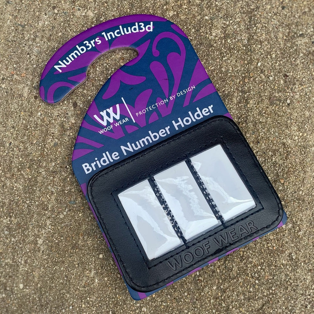 Woof Wear Bridle Number Holder