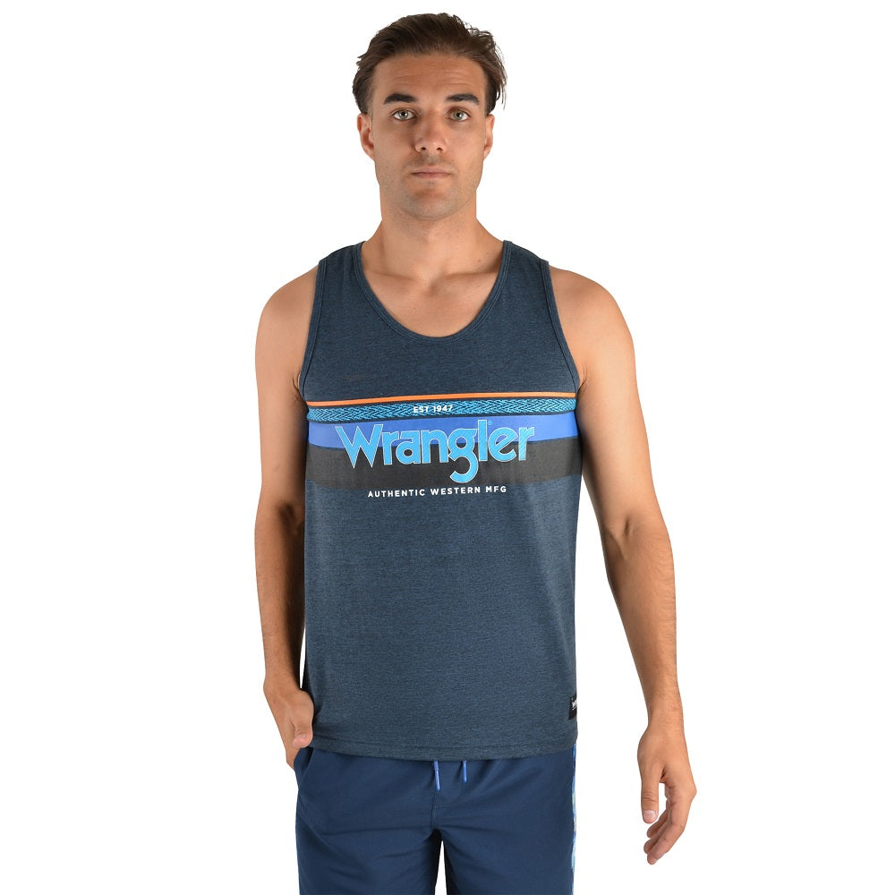 Wrangler Mens Jack Singlet | Navy