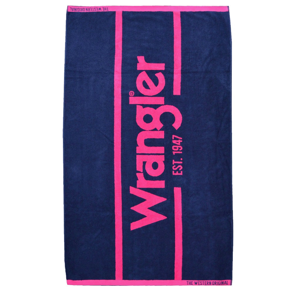 Wrangler Signature Towel | Navy / Pink